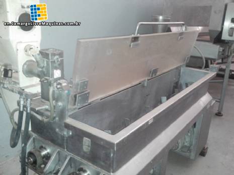 Set of double mixer in stainless steel