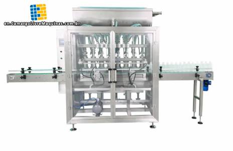 Filling machine for liquids, viscous materials, pastes and sauces