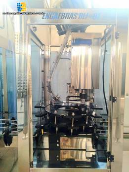 Stainless steel rotary screw filling machine with 9 nozzles Engafbras
