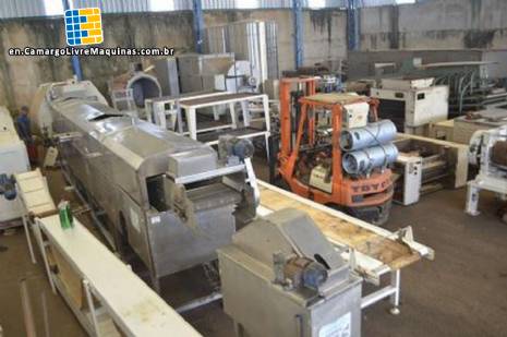 Continuous fryer for frying lines 350 kg MCI