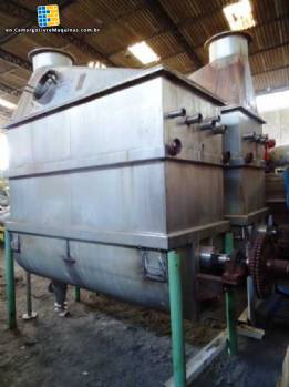 Industrial stainless steel horizontal mixer