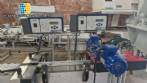 Automatic double head labeling machine for flat bottles Bauch Campos