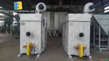 Biomass burners generating 1,200,000 kcal / h of heat