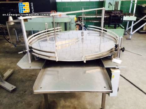 Rotating rotary table in stainless steel 1,20 m