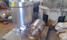 Mixer in stainless steel with screw and pump transfer cookie stuffing