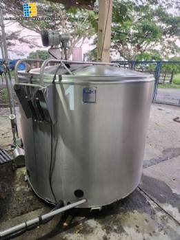 Stainless steel cooling expansion tank for dairy milk