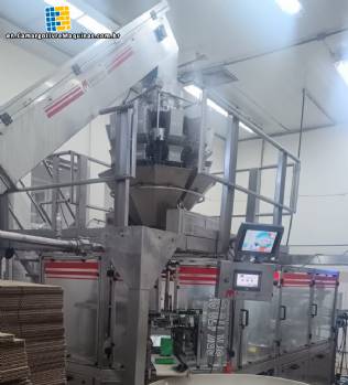 Linha de embalagem de azeite de oliva em lata stand up pouch da Maqinox