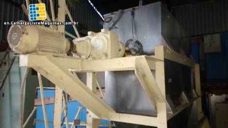 Mezclador de la paleta 1500 L acero inoxidable