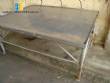 Stainless steel table 2.00 x 1.80 meters