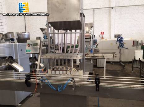 Automatic filling machine 6 gravity