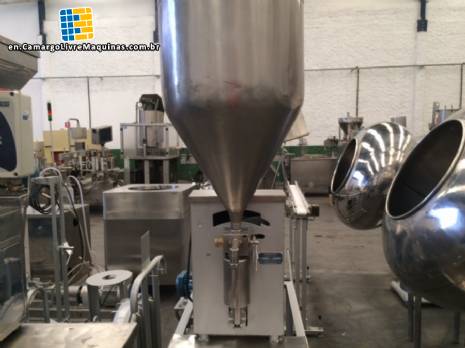 Semi automatic filling with 1 piston