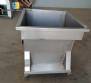 Elevator with stainless steel trolley