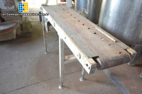 Conveyor with 1.50 m long and 200 mm wide Haas