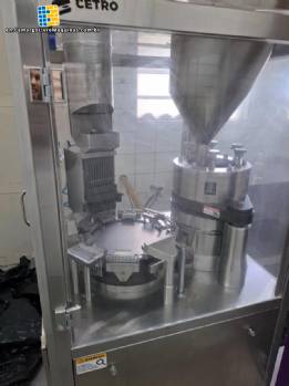 Automatic stainless steel capping machine for capsules 0 and 00 up to 120,000 capsules/hour.