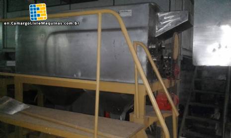 Stainless steel industrial continuous potato peeler