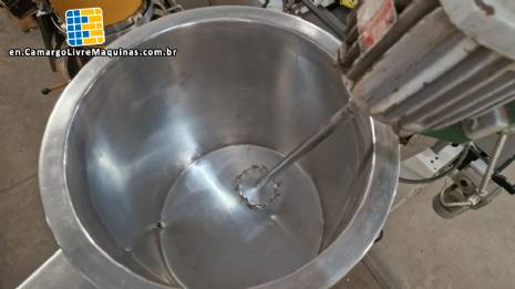 Electric stainless steel jacketed mixing tank