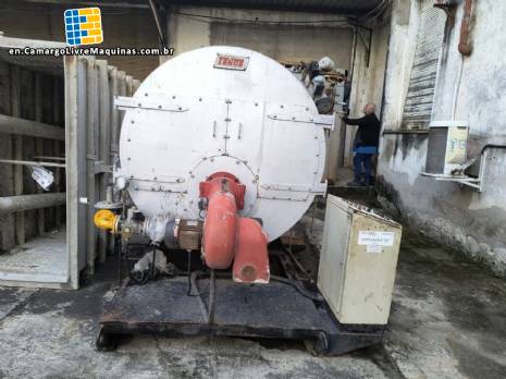 Steam generating boiler for industry