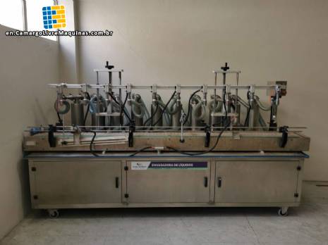 Automatic filling machine for liquids 10 nozzles Cetro