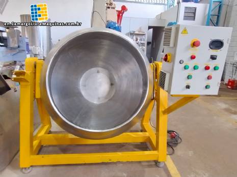 Bravaeco 500 liters stainless steel smooth tilting concrete mixer type drager