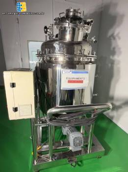Stainless steel 316 L 200 L tank for drug formulation, for steam heating
