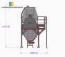 LIBRASIS 1000 liter stainless steel internal horizontal paddle mixer