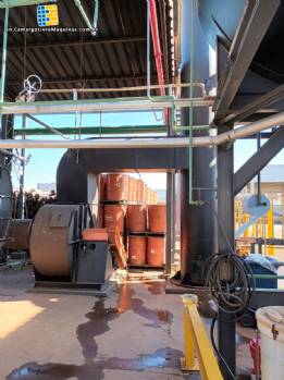 Wood-fired flame tube boiler for steam generation