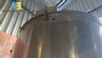 3,500 L stainless steel jacketed reactor tank