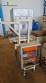 Stainless steel mixer with conveyor belt