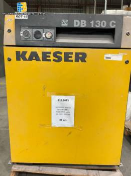 KAESER DB 130 rotary lobe blower with a flow rate of 5.7 m�/min and an 11 kW motor.