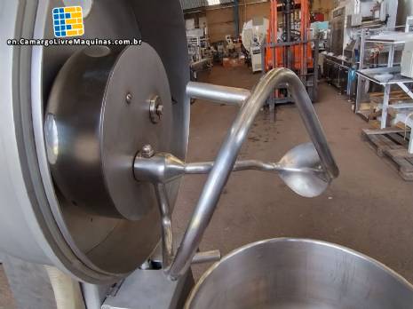 Stainless steel vacuum kneader mixer 85 liters INDUSTRIAL FUERPLA