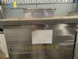 Stainless steel bagging storage silo with 2000 liter output screw conveyor