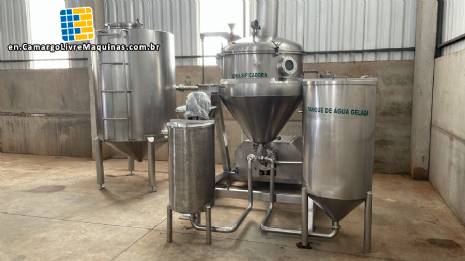 Incal stainless steel jacketed emulsifying processor 500 liters