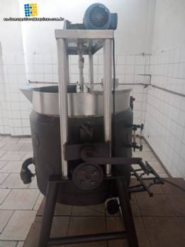 Gas stainless steel cooking mixer pot 300 kg