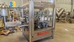Automatic stainless steel labeling machine with two heads for Narita self-adhesive labels