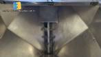 Inclined screw conveyor with stainless steel silo