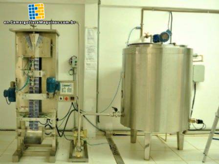 Line for the production of cremosinho Line for the production of cremosinho