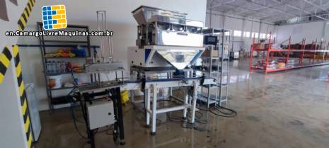 JCV Engemaq dosing and sealing machine for cups, bottles and jars