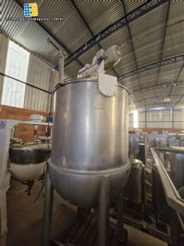 2000 liter jacketed stainless steel cooking pot