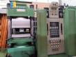 Double vacuum hydraulic press for pan stone rubber vulcanization
