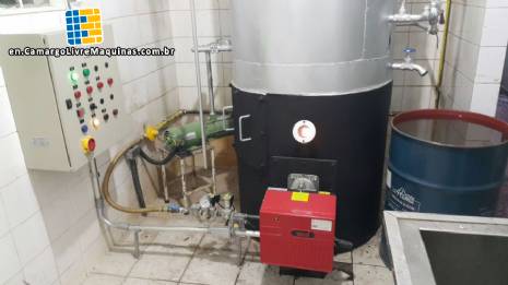 Gas boiler for 250 kg hour