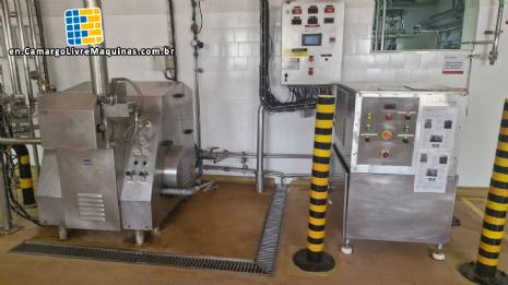 Stainless steel homogenizer for liquids Treu 750 up to 2230 liters per hour