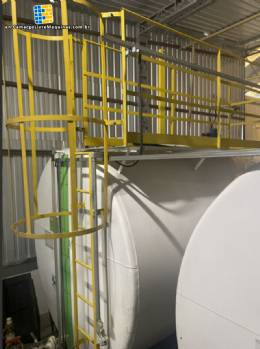 Horizontal stationary tank made of carbon steel, 40,000 liters.