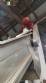 Conveyor belt with stainless steel structure for water