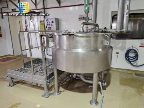 Kroma 200 liter stainless steel jacketed grease melting tank
