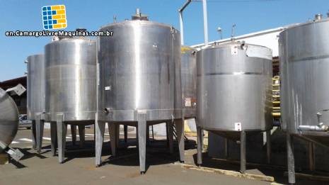 316 stainless steel industrial tank 10.000 L