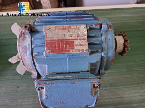 WEG 1 HP three-phase induction motor
