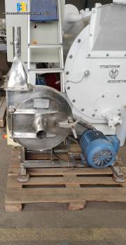 Stainless steel hammer mill, Vieira brand, 7.5 10 HP.