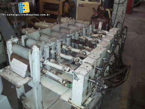 Pastel cylinder with 7 rollers