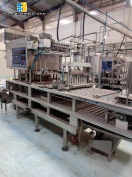Blister filling and sealing machine for gelatin, sauces, ketchup, jams, honey, butter, cream cheese. Blister filling and sealing machine for gelatin, sauces, ketchup, jams, honey, butter, cream cheese.