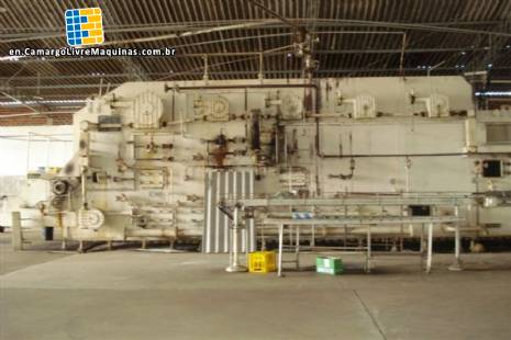 Line for filling of glass bottles and pet Line for filling of glass bottles and pet